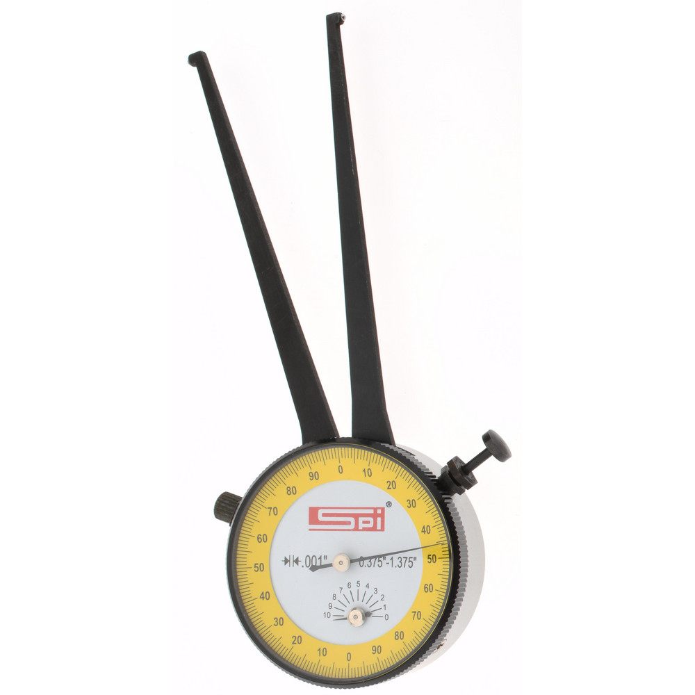 SPI Inside Dial Caliper Gage 3/8 to 13/8", 0.001" Graduation, 0.