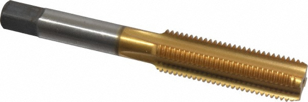 Kennametal 4130703 7/16-20 Bottoming RH H3 TiN High Speed Steel 4-Flute Straight Flute Hand Tap Image