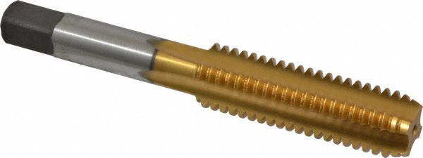 Kennametal 1544574 1/2-13 Bottoming RH 3B H3 TiN High Speed Steel 4-Flute Straight Flute Hand Tap Image