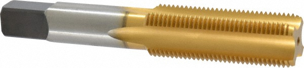 Kennametal 4130689 3/4-16 Plug RH 3B H3 TiN High Speed Steel 4-Flute Straight Flute Hand Tap Image