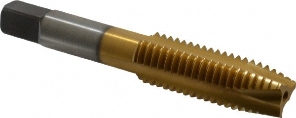 Kennametal 1545209 Spiral Point Tap: 5/8-11, UNC, 3 Flutes, Plug, 3B, High Speed Steel, TiN Finish Image