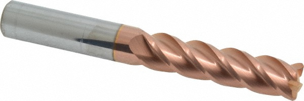 12183094 Corner Radius End Mill: 1/2" Dia, 2" LOC, 0.0600" Radius, 4 Flute, Solid Carbide  