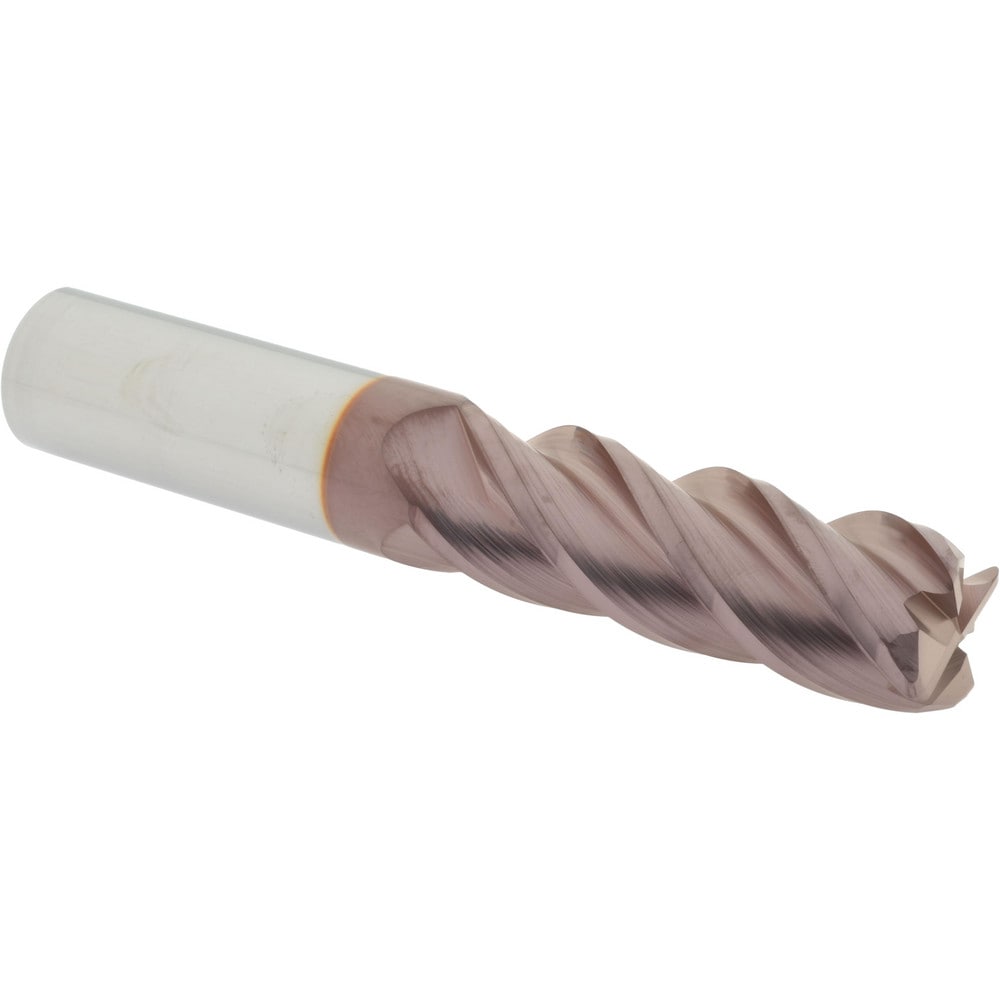 Accupro 12183176 Corner Radius End Mill: 1" Dia, 3" LOC, 0.09" Radius, 4 Flutes, Solid Carbide Image