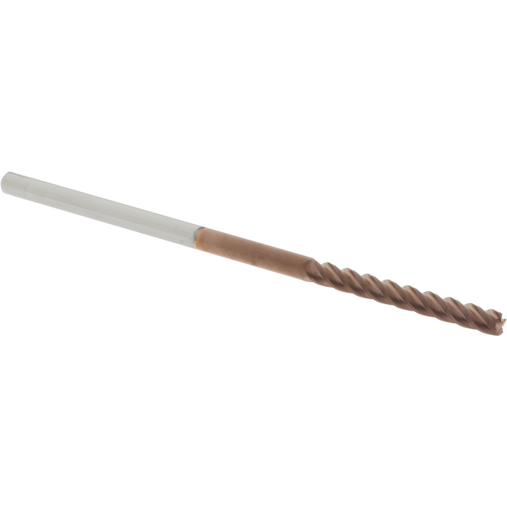 Accupro 12183195 Corner Radius End Mill: 1/8" Dia, 1" LOC, 0.02" Radius, 4 Flutes, Solid Carbide Image