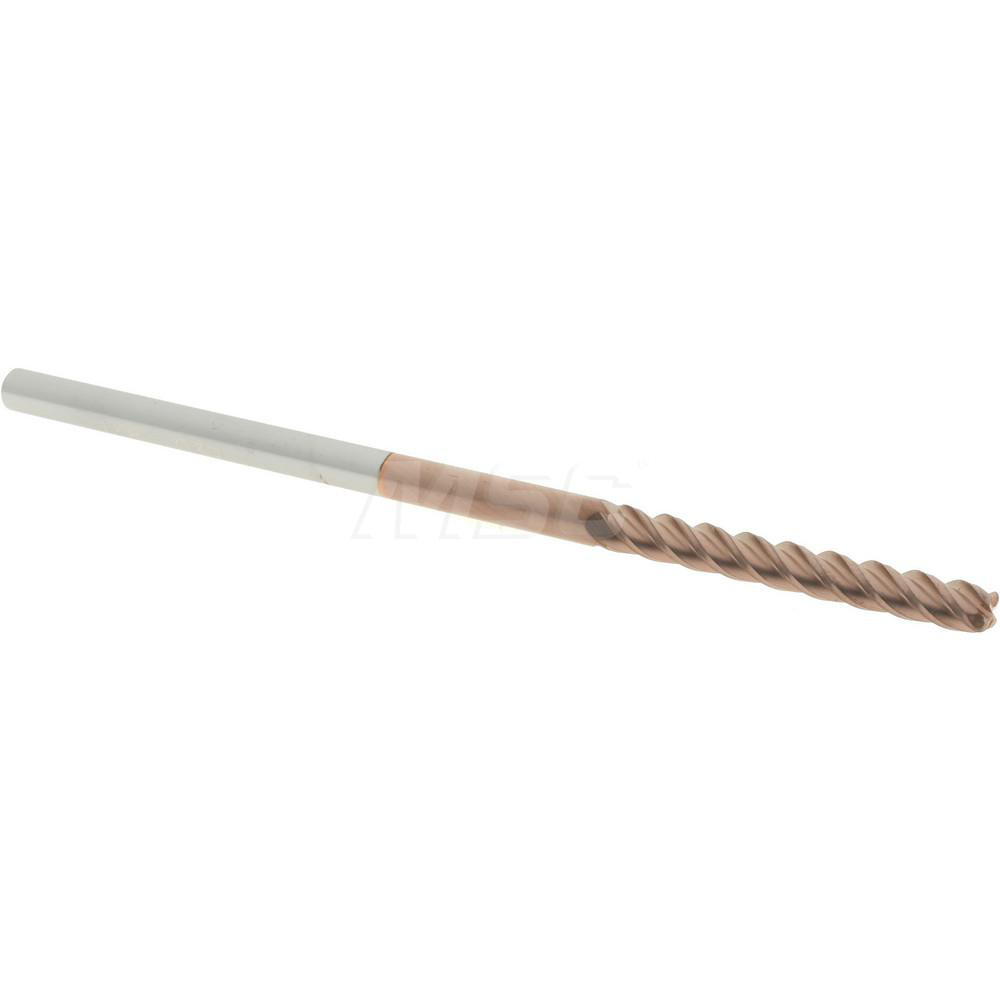 Accupro 12183196 Corner Radius End Mill: 1/8" Dia, 1" LOC, 0.03" Radius, 4 Flutes, Solid Carbide Image