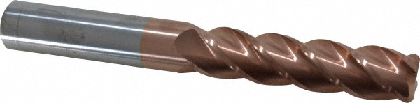 Accupro 12183374 Corner Radius End Mill: 3/4" Dia, 3" LOC, 1/8" Radius, 4 Flutes, Solid Carbide Image