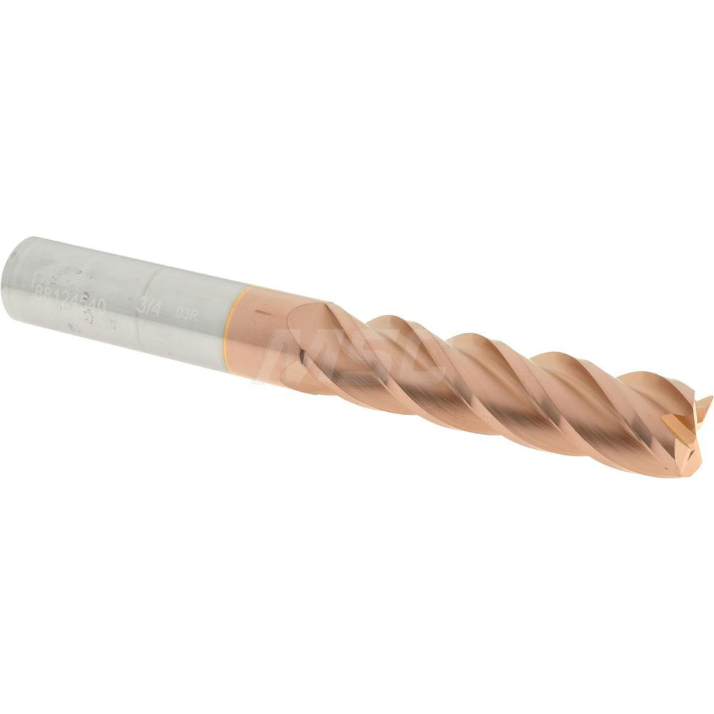Accupro - Corner Radius End Mill: 3/4