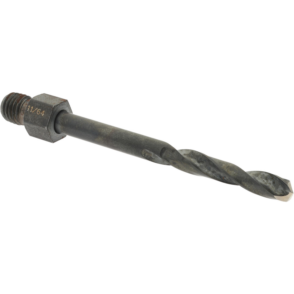 Hertel Threaded Shank Drill Bit 11/64" Dia, 135 ° Point, 1/428