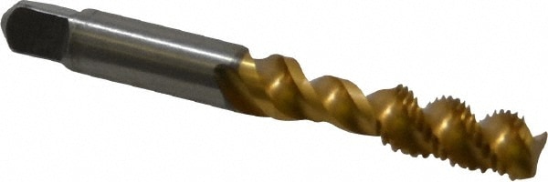 Kennametal 4131103 Spiral Flute Tap: 5/16-24, UNF, 3 Flute, Bottoming, 3B Class of Fit, Vanadium High Speed Steel, TiN Finish Image