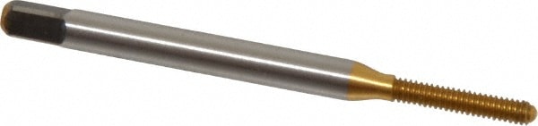 Kennametal 4130061 Thread Forming Tap: #2-56, UNC, Bottoming, Vanadium High Speed Steel, TiN Finish Image