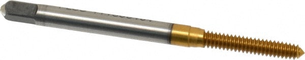 Kennametal 4130030 Thread Forming Tap: #4-40, UNC, Plug, Vanadium High Speed Steel, TiN Finish Image