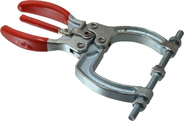 2224.11 N Load Capacity, 1.83" Throat Depth, 5.52" OAL, Carbon Steel, C Style Plier Clamp