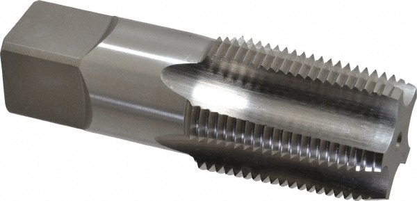 Kennametal 4130666 Standard Pipe Tap: 1 - 11-1/2, NPT, 5 Flutes, High Speed Steel, Bright/Uncoated Image