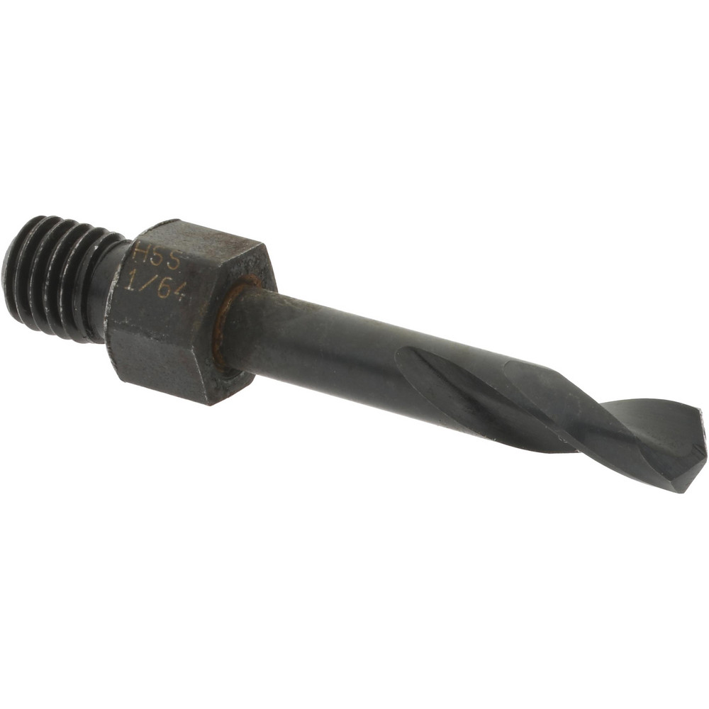 Hertel Threaded Shank Drill Bit 11/64" Dia, 135 ° Point, 1/428