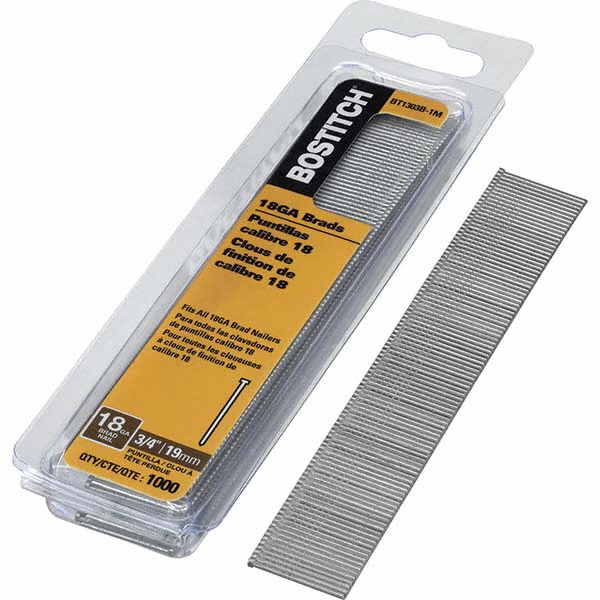Stanley Bostitch 18 Gauge 0.05" Shank Diam 3/4" Long Brad Nails for