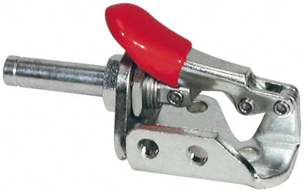 De-Sta-Co 6001-MSS Standard Straight Line Action Clamp: 150 lb Load Capacity, 0.63" Plunger Travel, Flanged Base, Stainless Steel 