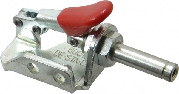 De-Sta-Co 6001-M Standard Straight Line Action Clamp: 150 lb Load Capacity, 0.63" Plunger Travel, Flanged Base, Carbon Steel 