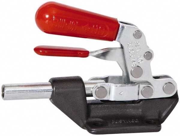 De-Sta-Co 603-R Standard Straight Line Action Clamp: 600 lb Load Capacity, 1.25" Plunger Travel, Flanged Base, Carbon Steel Image