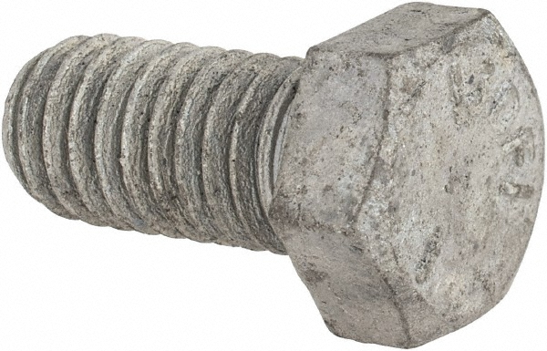 Value Collection IHCS0380075CG Hex Head Cap Screw: 3/8-16 x 3/4", Grade 5 Steel, Hot Dipped Galvanized Finish Image