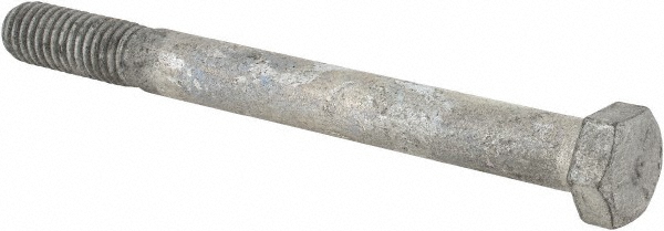 Value Collection IHCS0380400CG Hex Head Cap Screw: 3/8-16 x 4", Grade 5 Steel, Hot Dipped Galvanized Finish Image