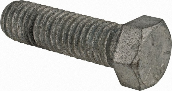 Value Collection IHCS0440150CG Hex Head Cap Screw: 7/16-14 x 1-1/2", Grade 5 Steel, Hot Dipped Galvanized Finish Image