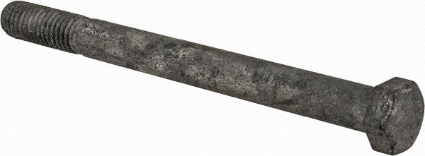 Value Collection IHCS0440500CG Hex Head Cap Screw: 7/16-14 x 5", Grade 5 Steel, Hot Dipped Galvanized Finish Image