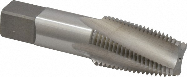 Kennametal 1543379 1/2-14 NPT, 4 Flutes, Modified Bottoming Chamfer, Bright Finish, High Speed Steel, Spiral Flute Pipe Tap Image