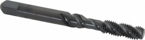 Kennametal 4130621 Spiral Flute Tap: 1/4-28, UNF, 3 Flute, Bottoming, 3B Class of Fit, Vanadium High Speed Steel, Oxide Finish Image