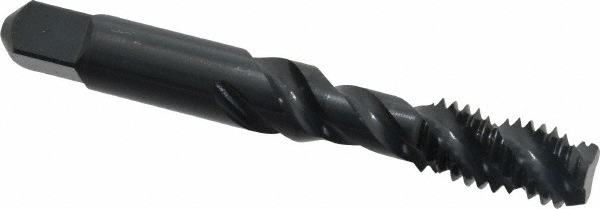 Kennametal 4131020 Spiral Flute Tap: 3/8-16, UNC, 3 Flute, Bottoming, 3B Class of Fit, Vanadium High Speed Steel, Oxide Finish Image