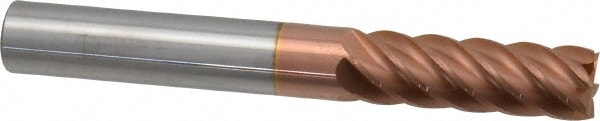 Accupro 12183879 Square End Mill: 3/8 Dia, 1-1/8 LOC, 3/8 Shank Dia, 3 OAL, 6 Flutes, Solid Carbide 