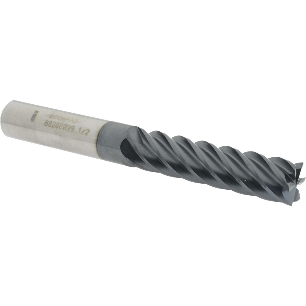 12183883 Square End Mill: 1/2 Dia, 2 LOC, 1/2 Shank Dia, 4 OAL, 6 Flutes, Solid Carbide  