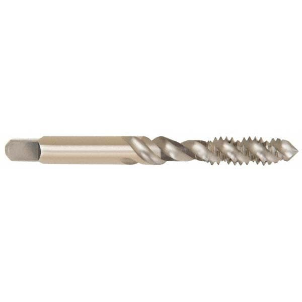 Cleveland C58800 Spiral Flute Tap: M3 x 0.50, Metric, 2 Flute, Plug, 2B Class of Fit, High Speed Steel, Bright/Uncoated Image