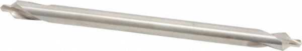 Combo Drill & Countersink: #2, 3/16" Body Dia, 118°, High Speed Steel