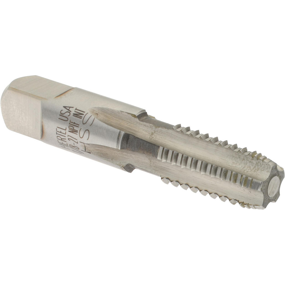 1/8-27 NPTF, 5 Flutes, Bright Finish, High Speed Steel, Interrupted Thread Pipe Tap
