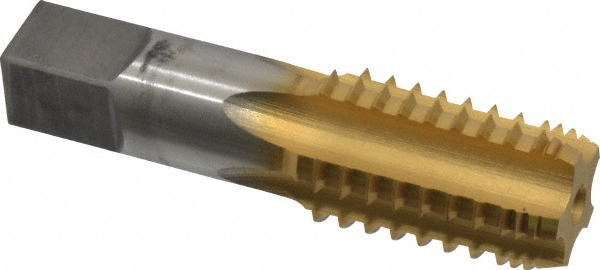 Hertel R127620T-S 1/2-14 NPTF, 5 Flutes, TiN Coated, High Speed Steel, Interrupted Thread Pipe Tap Image