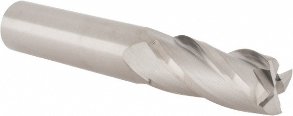 Hertel 750260 Square End Mill: 9/16 Dia, 1-1/4 LOC, 9/16 Shank Dia, 3-1/2 OAL, 4 Flutes, Solid Carbide Image