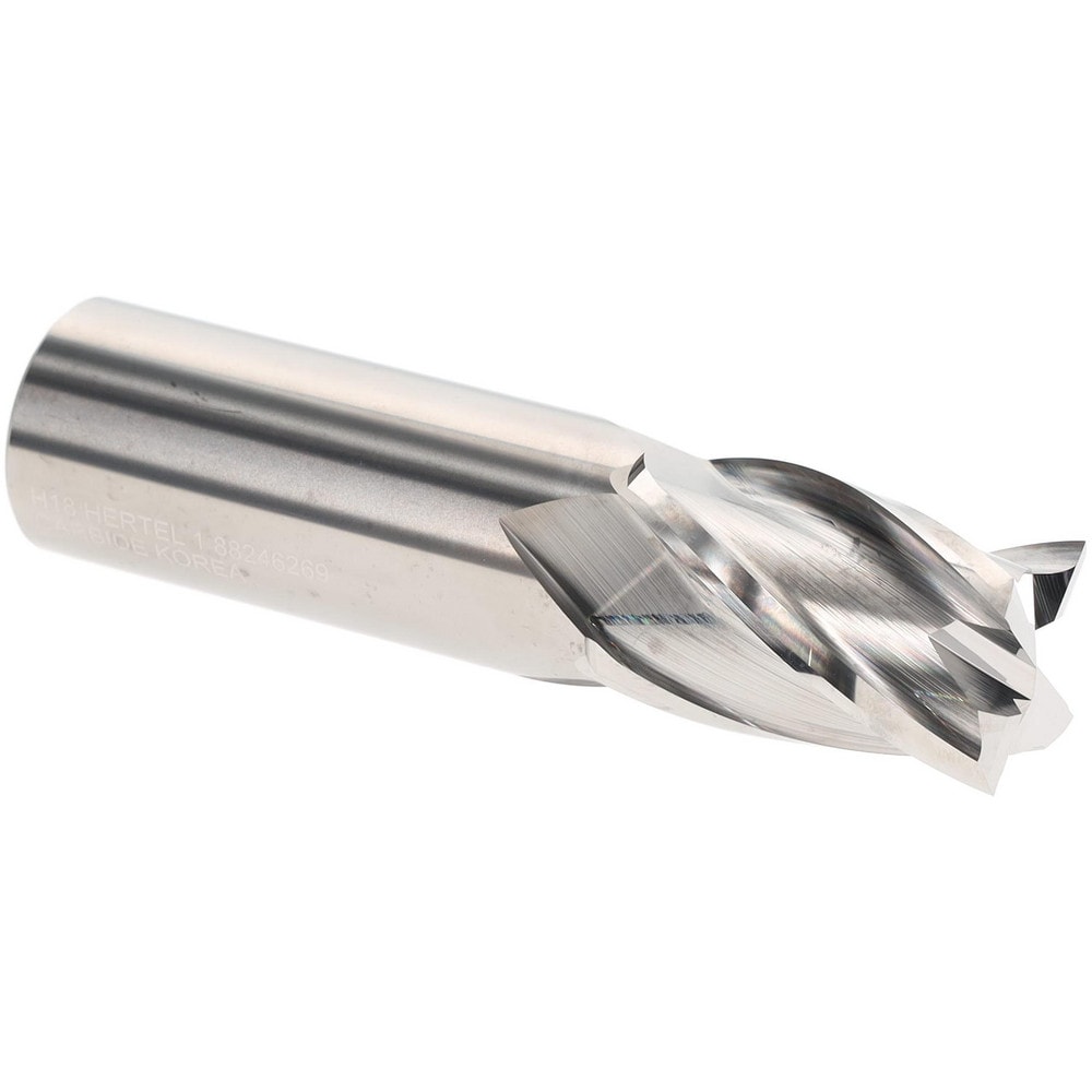 Hertel 750199 Square End Mill: 1" Dia, 4 Flutes, 1-1/2" LOC, Solid Carbide, 30 ° Helix Image