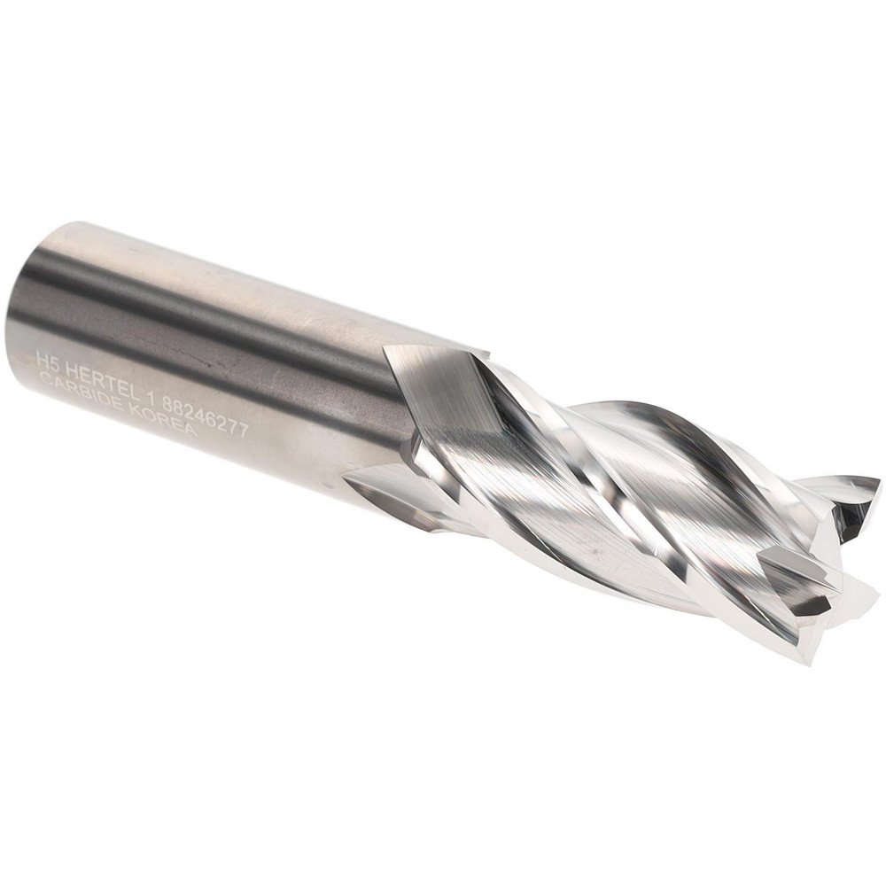 Hertel 750132 Square End Mill: 1" Dia, 4 Flutes, 2-1/4" LOC, Solid Carbide, 30 &deg; Helix Image