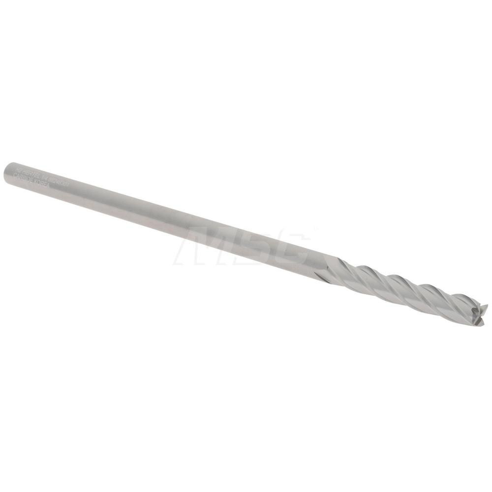 Hertel 750447 Square End Mill: 1/4 Dia, 1-1/2 LOC, 1/4 Shank Dia, 6 OAL, 4 Flutes, Solid Carbide Image
