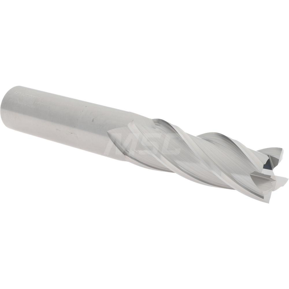 Hertel 750131 Square End Mill: 3/4 Dia, 2-1/4 LOC, 3/4 Shank Dia, 5 OAL, 4 Flutes, Solid Carbide Image