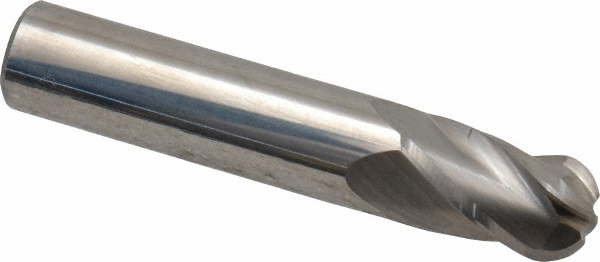 Hertel E599924530 Ball End Mill: 0.375" Dia, 0.625" LOC, 4 Flute, Solid Carbide Image