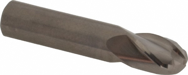 Hertel E599924533 Ball End Mill: 0.5" Dia, 0.625" LOC, 4 Flute, Solid Carbide Image