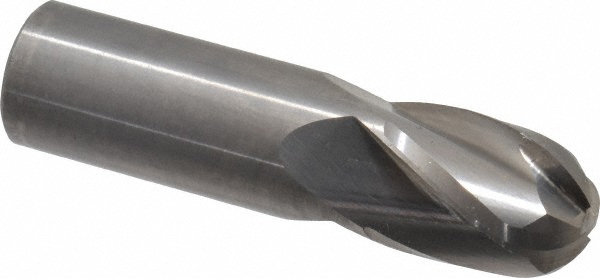 Hertel E599924539 Ball End Mill: 0.75" Dia, 1" LOC, 4 Flute, Solid Carbide Image
