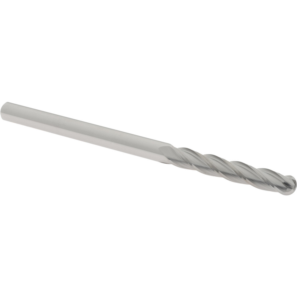 Hertel E5062016 Ball End Mill: 0.25" Dia, 1.5" LOC, 4 Flute, Solid Carbide Image