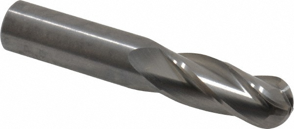 Hertel E599924532 Ball End Mill: 0.4375" Dia, 0.875" LOC, 4 Flute, Solid Carbide Image