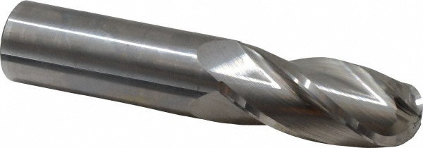 Hertel E5060064 Ball End Mill: 1" Dia, 2.25" LOC, 4 Flute, Solid Carbide Image