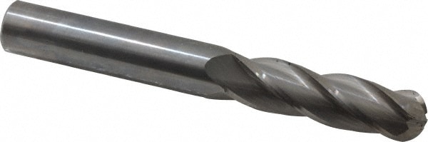 Hertel E5060040 Ball End Mill: 0.625" Dia, 2.25" LOC, 4 Flute, Solid Carbide Image