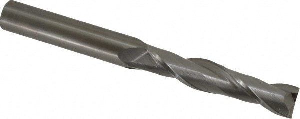 Hertel 750086 Square End Mill: 5/8 Dia, 3 LOC, 5/8 Shank Dia, 6 OAL, 2 Flutes, Solid Carbide Image