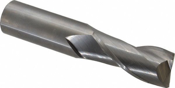 Hertel 750122 Square End Mill: 1 Dia, 2-1/4 LOC, 1 Shank Dia, 5 OAL, 2 Flutes, Solid Carbide Image