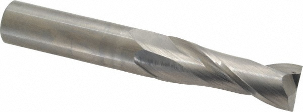 Hertel 750121 Square End Mill: 3/4 Dia, 2-1/4 LOC, 3/4 Shank Dia, 5 OAL, 2 Flutes, Solid Carbide Image